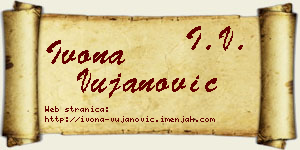 Ivona Vujanović vizit kartica